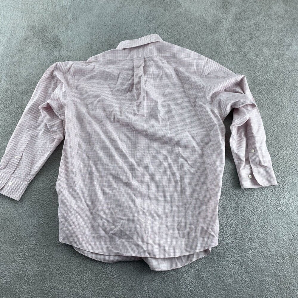 Brooks Brothers Mens Non-Iron 17-2/3 100% Cotton Long-Sleeve Button-Up 1859 - Picture 2 of 8